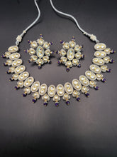 Load image into Gallery viewer, Unique neckline necklace with big stud
